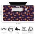 thumbnail image 5 of Long Mouse Pads for Desk,Halloween Treats Pattern Desk Mats on Top Of Desks, Desk Mouse Pad Extra Large with 3mm Non-Slip Base and Stitched Edge for Gaming,Office,Work,Home 47.3x23.6in, 5 of 5
