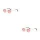thumbnail image 4 of Gafas de sol Minnieouse Steampunk retro metal con lentes polarizadas pequeñas redondas oro rosa claro 2Conjunto, 4 of 6