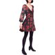 thumbnail image 1 of Free People Vestido floral ajustado y acampanado para mujer, negro, 4, 1 of 1