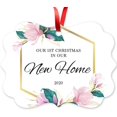 thumbnail image 1 of Soul Décor Our First Christmas in Our New Home 2020, Christmas Tree Decorations Gift Ornament, Large 3.75" Rectangle Metal Ornament, Velvet Pouch Included, 1 of 7
