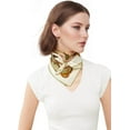thumbnail image 4 of CHUNTIAN 100% Pure Mulberry Silk Square Scarf 27"x27" Women Neckerchief Headscarf Gift Packed, 4 of 6