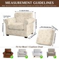 thumbnail image 7 of FKELYI Retro Leaf Print 2 Pcs Stretch Armchair Slipcover with Individual Cushion Cover Non-Slip Furniture Protector for Living Room Couch Sofa Covers, 7 of 7