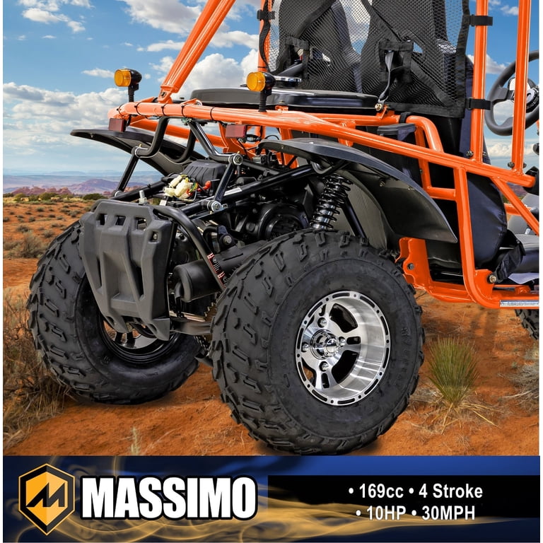 Massimo GKA 200 Adult Go Kart 169cc EFI 10HP 2WD Go Cart - Orange
