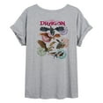 thumbnail image 2 of How To Train Your Dragon - Dragon Grid - Womens Oversized Graphic T-Shirt, 2 of 4