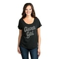 thumbnail image 2 of Clever Girl Women's Fashion Slouchy Dolman T-Shirt Tee Heather Black Small, 2 of 4