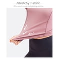 thumbnail image 4 of TFixol Camiseta deportiva para mujer, cuello redondo, manga corta, elástica, transpirable, absorbe la humedad, 4 of 8