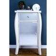 thumbnail image 2 of Heather Ann Creations Amelia Collection 1 Drawer 1 Door Mirrored Accent Cabinet End Table, 2 of 7