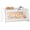 White, variant on Bread Box for Kitchen Countertop, Vintage Wooden Counter Breadbox, Bamboo Bread Storage Container Bin for Homemade Bread, Small Farmhouse Corner Breadbox Organizer with Acrylic Window