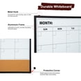 thumbnail image 4 of Comix Cork Dry Erase Calendar Board 36"x24" Magnetic Combination Whiteboard Combo for Wall with Markers, Eraser, Magnets, School Home Office, 4 of 8