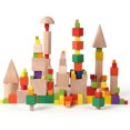 thumbnail image 3 of 200 cubos cuadrados de madera para manualidades, accesorios para materiales de construcción, bloques de madera de corte preciso para niños y adultos, coloridos (1 cm, 2 cm, 100 de cada uno), 3 of 8