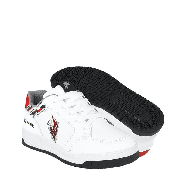TENIS CASUALES FREE FIRE NIÑO FF5032 SIMIPIEL BCO 18-21