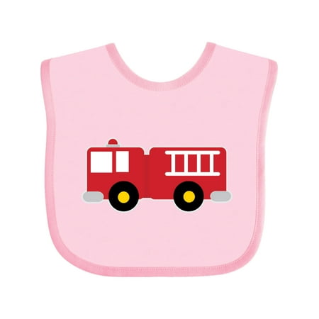 

Inktastic Fire Truck Childs Fireman Gift Baby Boy or Baby Girl Bib