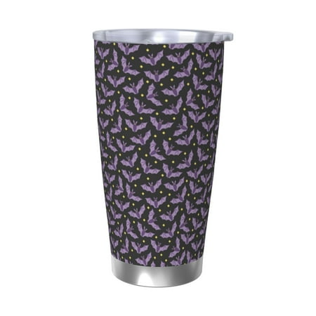

Matuu Bat Purple for 20oz Durable Thermal Cups Keep Drinks Cold and Hot Insulated Car Mug with Lid-Without Straw