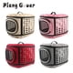 thumbnail image 5 of Bolsa de viaje para mascotas, bolsas para gatos y flores, transpirable, rosa, plegable, para perros pequeños, para exteriores, bolso de hombro plegable para gatos, 5 of 5