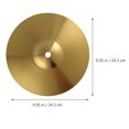 thumbnail image 2 of Parvistic 2pcs Drum Set Cymbals Jazz Drum Cymbal Brass Crash Cymbal Music Instrument Cymbals, 2 of 11