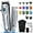 1-silver, variant on CNV All-in-One Home Hair Cutting Kit with Colorful Attachments, Professional Wireless Barber Clipper with Adjustable Taper Lever, Storage Bag, and Grooming Accessories for Family Use