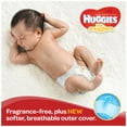 thumbnail image 6 of HUGGIES Little Snugglers Diapers, Newborn, 32 Diapers, 6 of 12