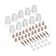 thumbnail image 2 of Cutter Torch Consumables, Plasma Cutting Nozzle Copper Durable Extended PT-31  For SUPER200P For LGK40 For CUT40 50Pcs, 2 of 8