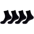 thumbnail image 6 of BambooMN Men's Feather Light Fuzzy Socks With Non-Slip Grips - Black - XL - 4 Pairs, 6 of 6