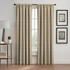 Emerson Stripe 84-Inch Rod Pocket/Back Tab Window Curtain Panel in Natural