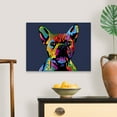 thumbnail image 4 of Great Big Canvas "French Bulldog"  by Michael Tompsett Purple Forest Green   Wrapped Canvas Print Wall Artwork, 4 of 7