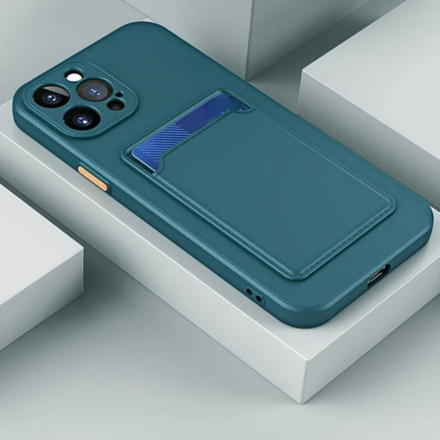 Universal Fit Phone Case with Card Holder Wallet - Shockproof, Soft Bag Cover for iPhone 15, 14, 13, 12, 11 Pro Max, XS, XR, X, 7, 8, 14 Plus, SE 2020 - Protective, Stylish, and Functional Design