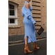 thumbnail image 5 of Conjunto de Suéter y Vestido de Punto para Mujer PRETTYGARDEN 2 Piezas Azul M, 5 of 8