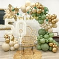 thumbnail image 5 of YANSION 50th Birthday Party Decorations for Women Men, Sage Green 50th Balloon Kit Include Happy Birthday Banner,Cake Topper and Beige Balloon Arch for Girl Lady 50 Birthday Party Supplies, 5 of 8