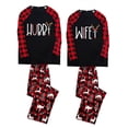 thumbnail image 2 of LuLiaMenton Hubby and Wife Matching Christmas Pajamas Reindeer Plaid Pjs Set, Men 3XL, 2 of 7