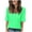 Green, variant on Xysaqa Summer Tops for Women 2025 Women's Summer Tops 2025 Women's Fashion Tees Casual V-Neck Loose Cute T Shirt Short Sleeve Ladies Top Womens White T Shirt On Clearance
