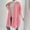 Pink, variant on Women's Sweaters and Cardigans Pink Casual Fashion Knitted Solid Color Sweater Cardigan Tops