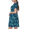 thumbnail image 2 of Balery Daisies Flowers Pattern Womens Dresses Loose Short sleeve Sundresses Swimsuit Coverup 2025 Summer Casual Dress for Women - A-Line Swing Dress, 2 of 6