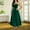 Green, variant on Stichou Womens Tube Sleeveless Velvet Cocktail Dresses High Waist Party Maxi Wedding Guest Ruched A Line Dress Red XL