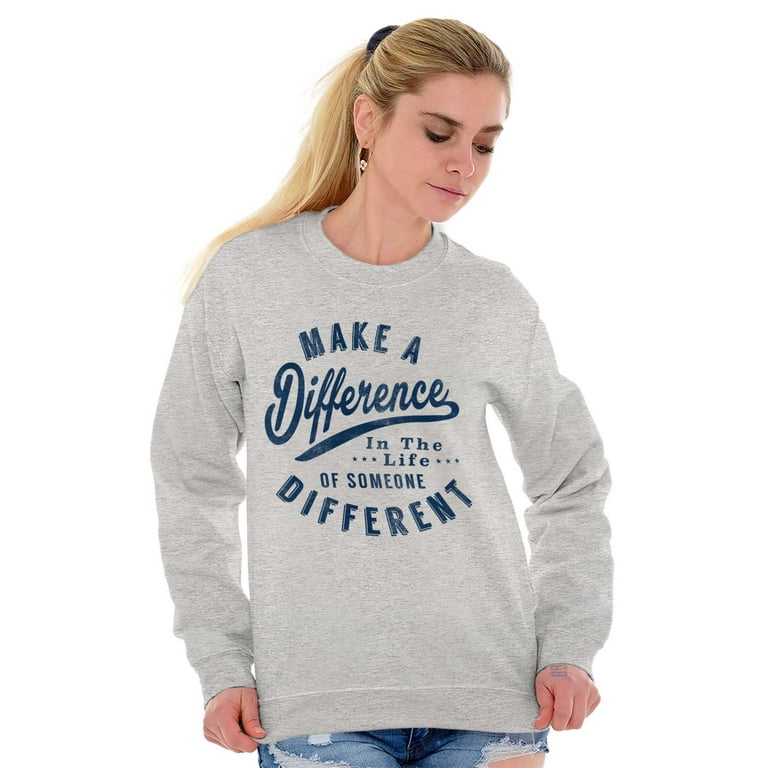 Make a Difference Autism Awareness Sweatshirt for Men or Women
