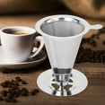 thumbnail image 2 of Filtre à Café en Acier Inoxydable Réutilisable, Petit Filtre à Café pour Maison Hôtel Café Restaurant, 2 of 8