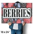 thumbnail image 4 of Berries Vinyl Decal 5 Pack of 18 Inch x 24 Inch Weatherproof Heavy-Duty Adhesive Backing | Fresh Produce, Farmer’s Market, Seasonal Fruit | Made in USA, 4 of 6
