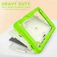 thumbnail image 5 of ELEHOLD for Samsung Tab A7 10.4 inch 2020 SM-T500 Ragged Case, Soft Silicone Hard PC Shoulder Strap Built-Kickstand Anti-Drop Shockproof Heavy Duty Protective Cover Case,Green, 5 of 10