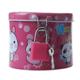 thumbnail image 3 of 4X Cylinder Design Cartoon Print Piggy Bank Coin Money Saving Box W Padlock, 3 of 6