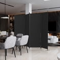 thumbnail image 3 of GOJOOASIS Modern 4 Panel Room Divider Folding Privacy Screen For Home Office Dorm Decor,Black, 3 of 9