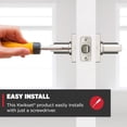 thumbnail image 3 of Casey Interior Passage Door Handle, Lever for Closet and Hallway Doors, Reversible Non-Locking Handle Lever, Satin Nickel, with Microban Protection (Pack of 10), 3 of 7