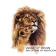 thumbnail image 3 of Ropa de Cama Funda Nórdica León de Oro y su Cachorro 3D Impreso Rey Edredón para Niños, 3 of 7