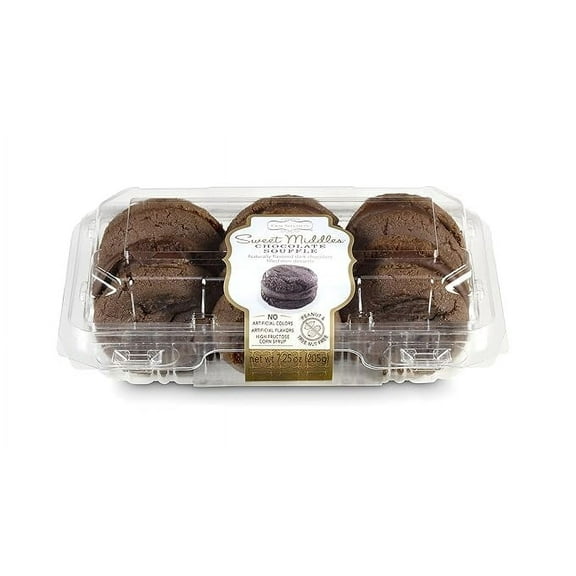 Our Specialty Chocolate Souffle Sweet Middle Sandwich Cookies, 6 Cookies, 7.75 Ounces