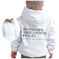 thumbnail image 1 of PMVFHDE Liquidation Automne Sweat à Col Rond Sweat à Capuche pour Filles Manches Longues Sweat à Capuche Graphique Pulls Mignons pour Enfants Vêtements pour Filles Blanc,160, 1 of 5
