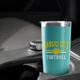 thumbnail image 5 of Kansas City Cup with Lids and Straws Insulated Stainless Steel Tumbler Travel Coffee Mug Football Gifts 20 Oz, 5 of 6