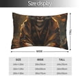 thumbnail image 2 of Kdxio Tiger In The Fallen Leaf Forest Print Pillows Covers Cases Bedroom Decor Decoration Rectangle Two Sides Printed-14"x20", 2 of 6