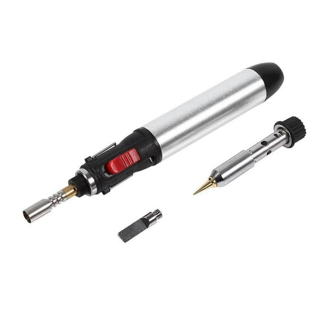 Gas Soldering Iron, 4 in 1 Cordless Butane Gas Soldering Iron Kit