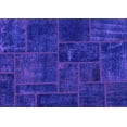 thumbnail image 1 of Ahgly Company Indoor Rectangle Patchwork Purple Transitional Area Rugs, 8' x 10', 1 of 4