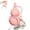 Pink, variant on Glass Gourd Water Bottle, Chinese Drinking Gourd Bottle, 500ML Leak-Proof Beverage Bottles with Tassel, Portable Sports Water Bottles for Outdoor, Home Decoration - Type C