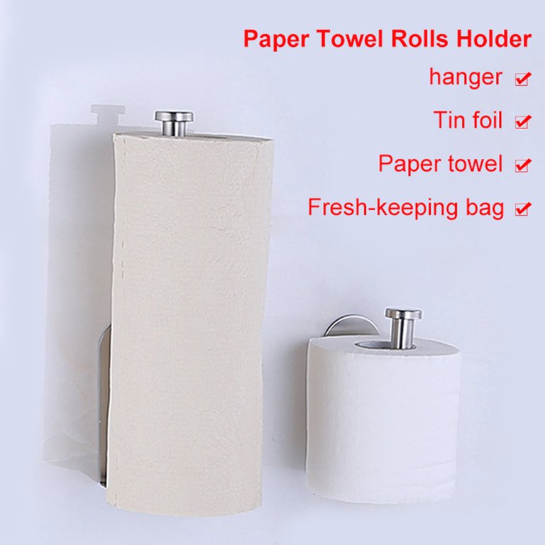 Paper Towel Holder Wall-mounted Tissue Holder With Damping Effect