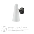 thumbnail image 6 of Modway Beacon 1-Light Metal and Glass Wall Sconce in Opal/Black, 6 of 7